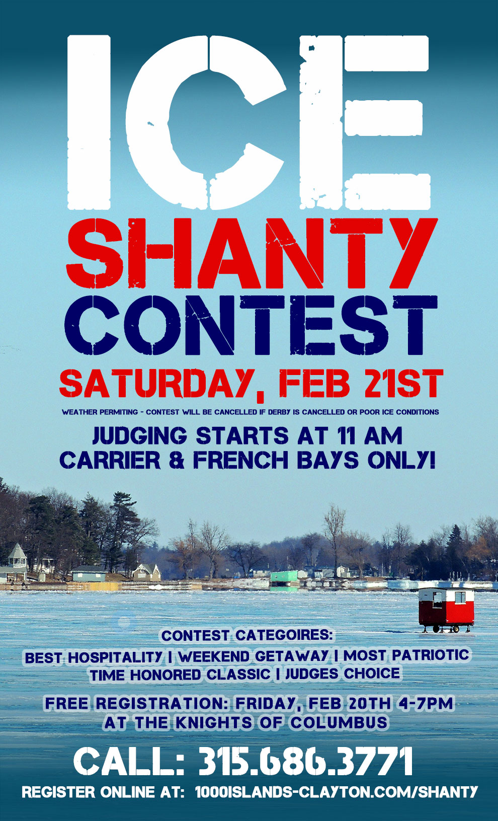 Ice Shanty Contest Thousand Islands Visit Clayton NY in the 1000