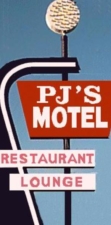Logo for PJ’s Motel & River Rat cafe Logo for PJ’s Motel & River Rat cafe